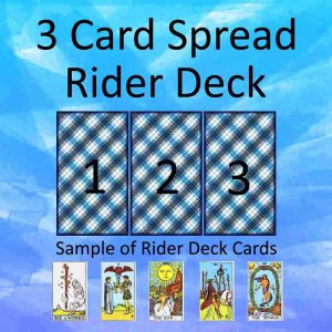 3 Card Spread Rider Deck